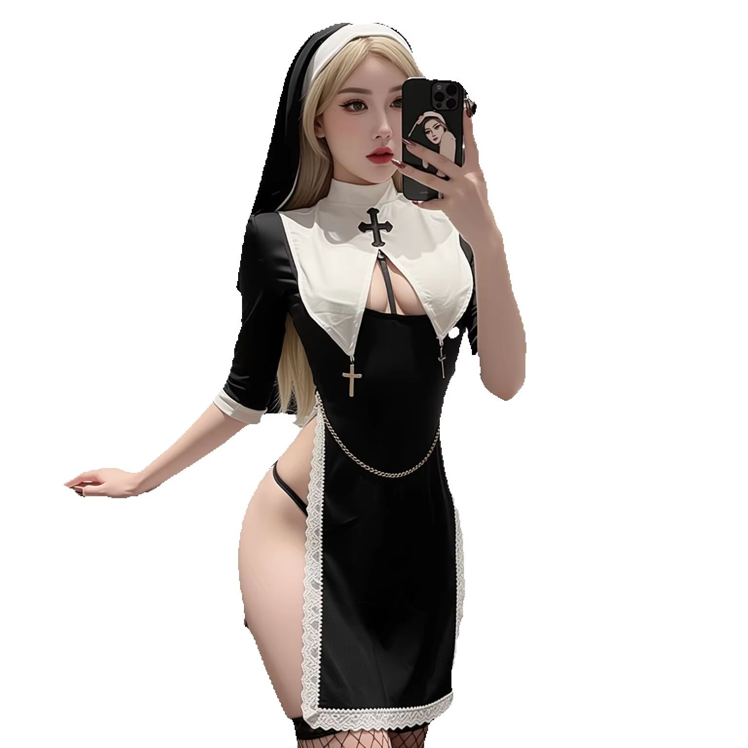 Garter Belt Set - Nieuw ontwerp dames sexy uitgeholde rollenspel