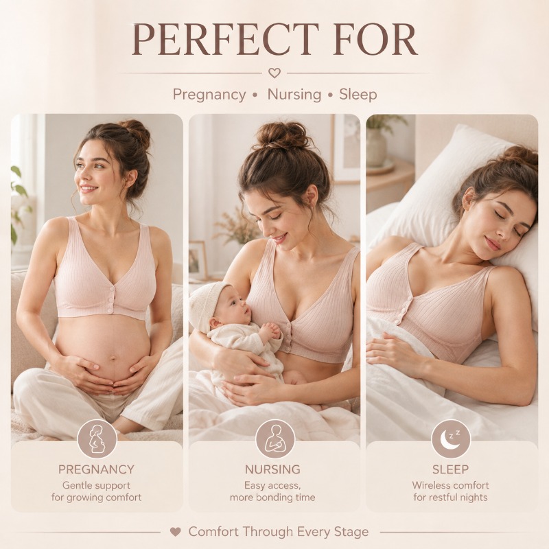 Voedingsbeha voor vrouwen, dra - Nursing Bra Sleep recensie en prijs