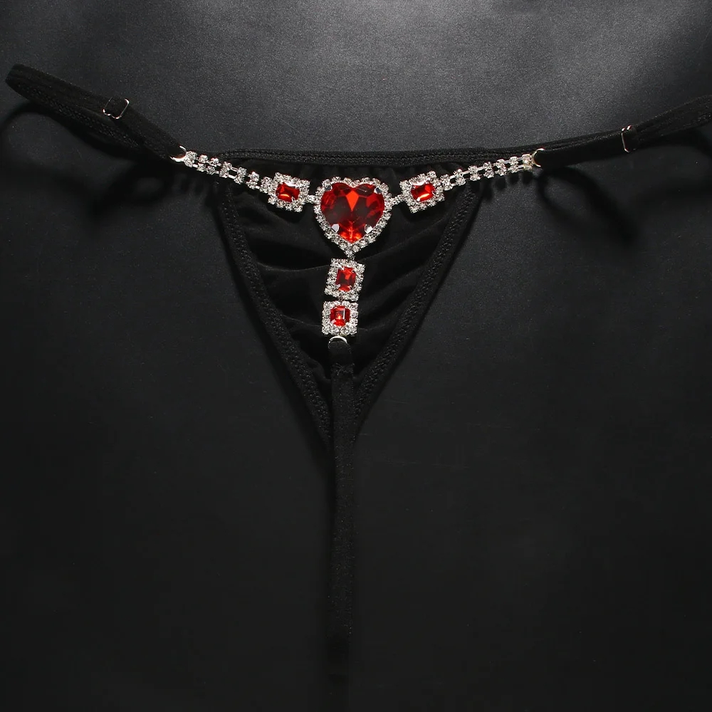Rode Kristallen Hart Thong G S - Thong Bikini Women recensie en prijs